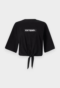 ONLSERENA LIFE O NECK KNOT - T-shirt med print - black