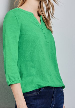 Långärmad tröja - metallic green