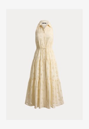 Lauren Ralph Lauren, FLORAL EYELET VOILE TIERED SHIRTDRESS - Košilové šaty - mascarpone cream