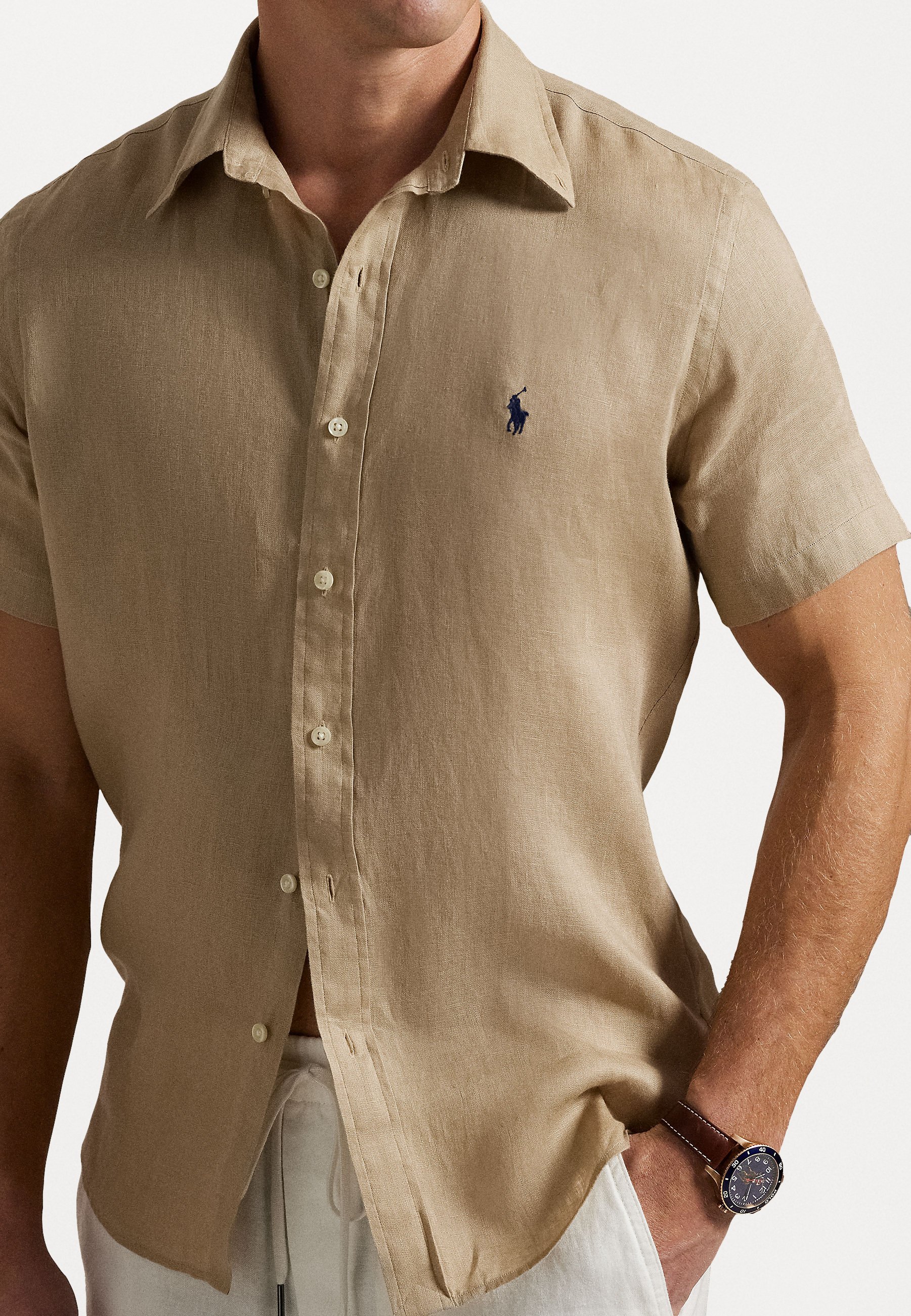Polo Ralph Lauren CUSTOM FIT LINEN SHIRT - Hemd - coastal