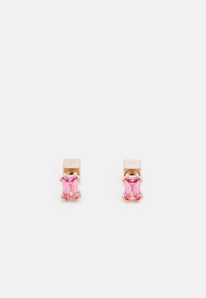 Swarovski CHROMA STUD EARRINGS CUSHION CUT - Náušnice - pink