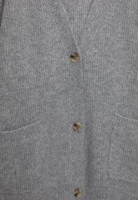 PULL&BEAR PURL BUTTONED - Kofta - light grey