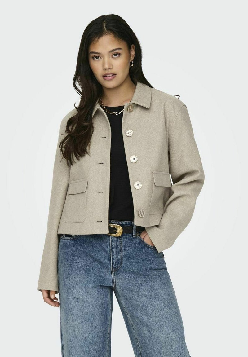 JDY JDYCALLIE SHORT JACKET - Ľahká bunda - incense