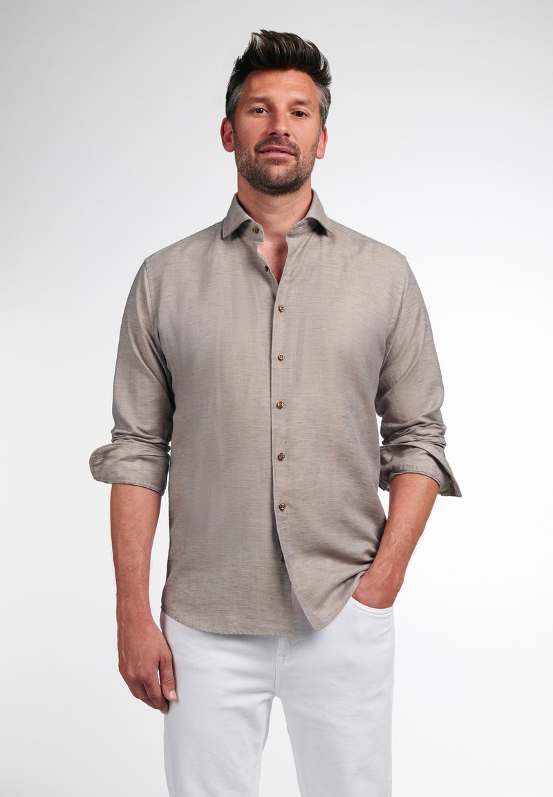 Herren Freizeithemden | Eterna MODERN FIT Hemd taupe/stein - SJ10134 Herren Freizeithemden | Eterna MODERN FIT Hemd taupe/stein - SJ10134
