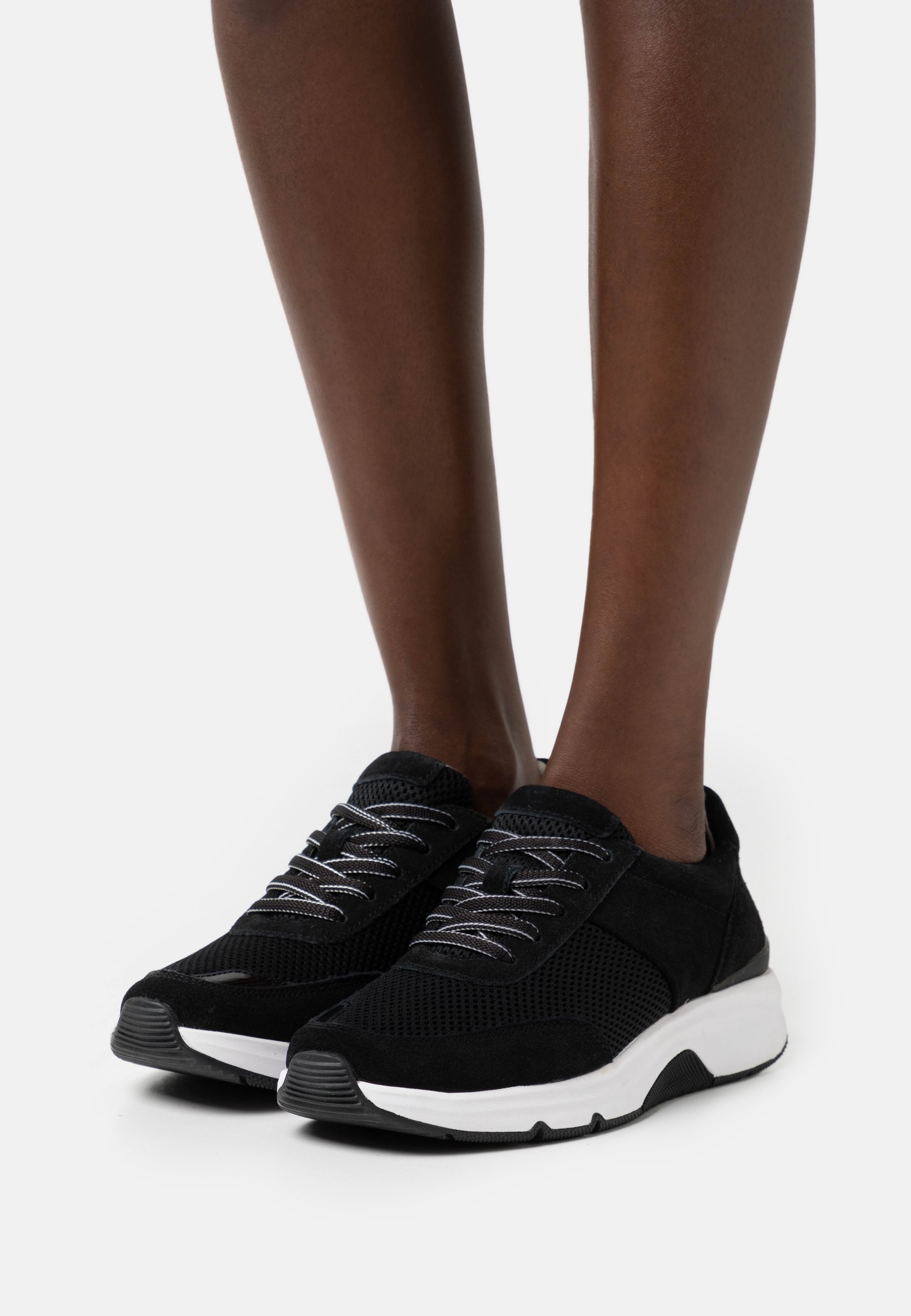 all black comfy trainers