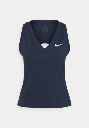 Nike Performance TANK - Top - obsidian/white