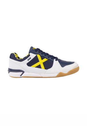 MUNICH, MUNICH ONE 78 ZAPATILLAS DE FÚTBOL SALA ULTRA LIGERAS MARINO Y AMARILLO - Zapatillas - multicolor