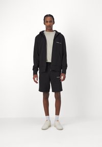 Calvin Klein Jeans INSTITUTIONAL ZIP THROUGH HOODIE - Zip-up sweatshirt - black