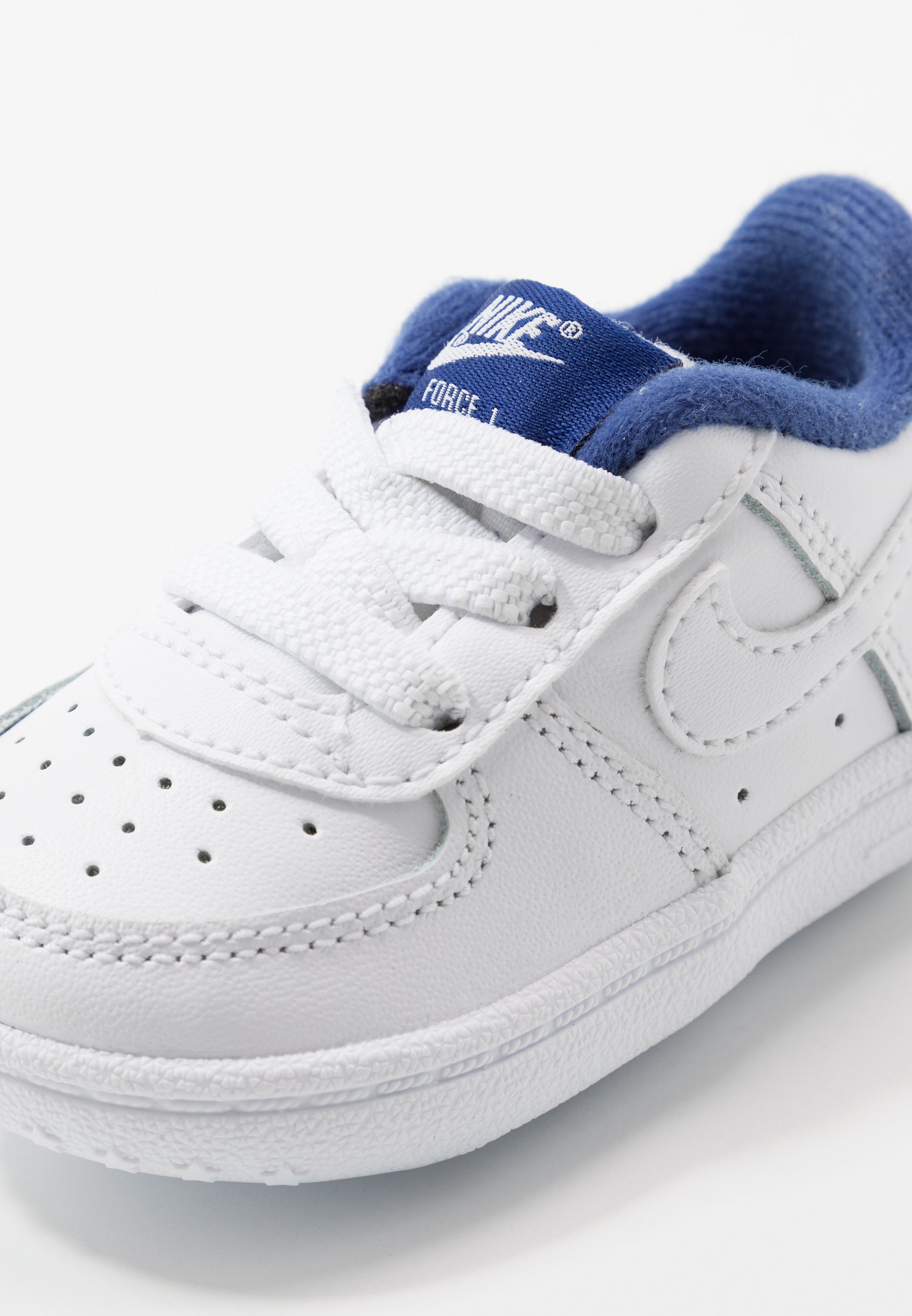 Nike Sportswear FORCE 1 CRIB - Babyschoenen - white/deep royal blue/wit -  Zalando.nl