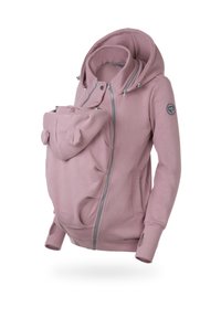 POLA 5 IN 1 FRONT BACK BABYCARRY - Felpa con zip - dust pink