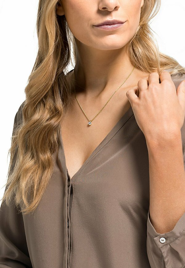 Halskette - gelbgoldfarben