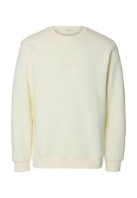 BESTICKTES - Športni pulover - egret