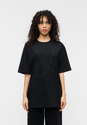 STUDS TEE - T-shirt imprimé - jet black