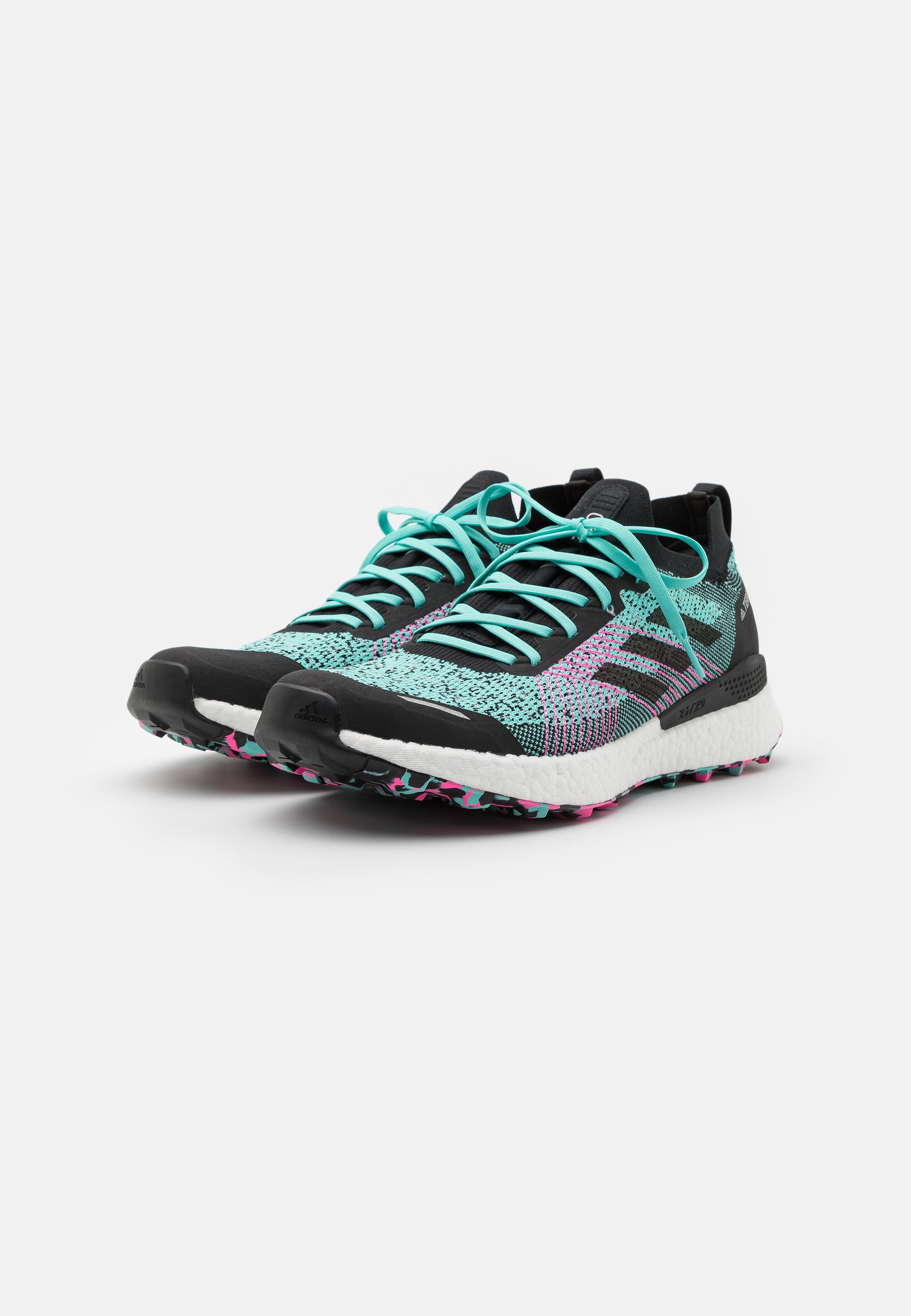adidas Performance TERREX TWO ULTRA PRIMEBLUE - Zapatillas de trail running  - acid mint/core black/screaming pink/menta - Zalando.es