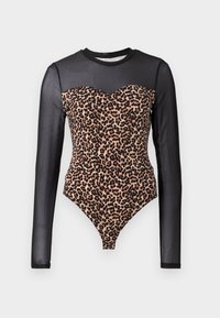 ONLLIVE LOVE LEO - T-shirt à manches longues - ginger root