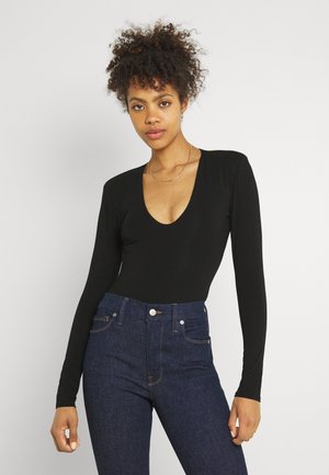 POWER SHOULDER BODY - Camiseta de manga larga - black