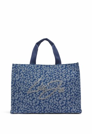 LARGE ANIMAL-PRINT  - Shopping Bag - blue