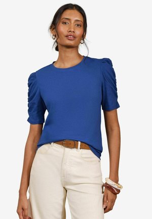 Love & Roses, SHRIMP SLEEVE JERSEY TOP - Základné tričko - blue