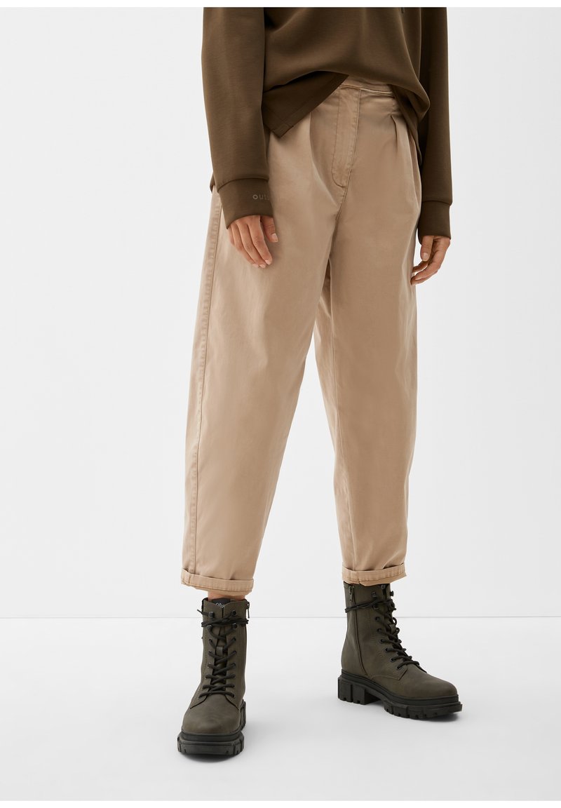 s.Oliver slim fit broek donkerblauw