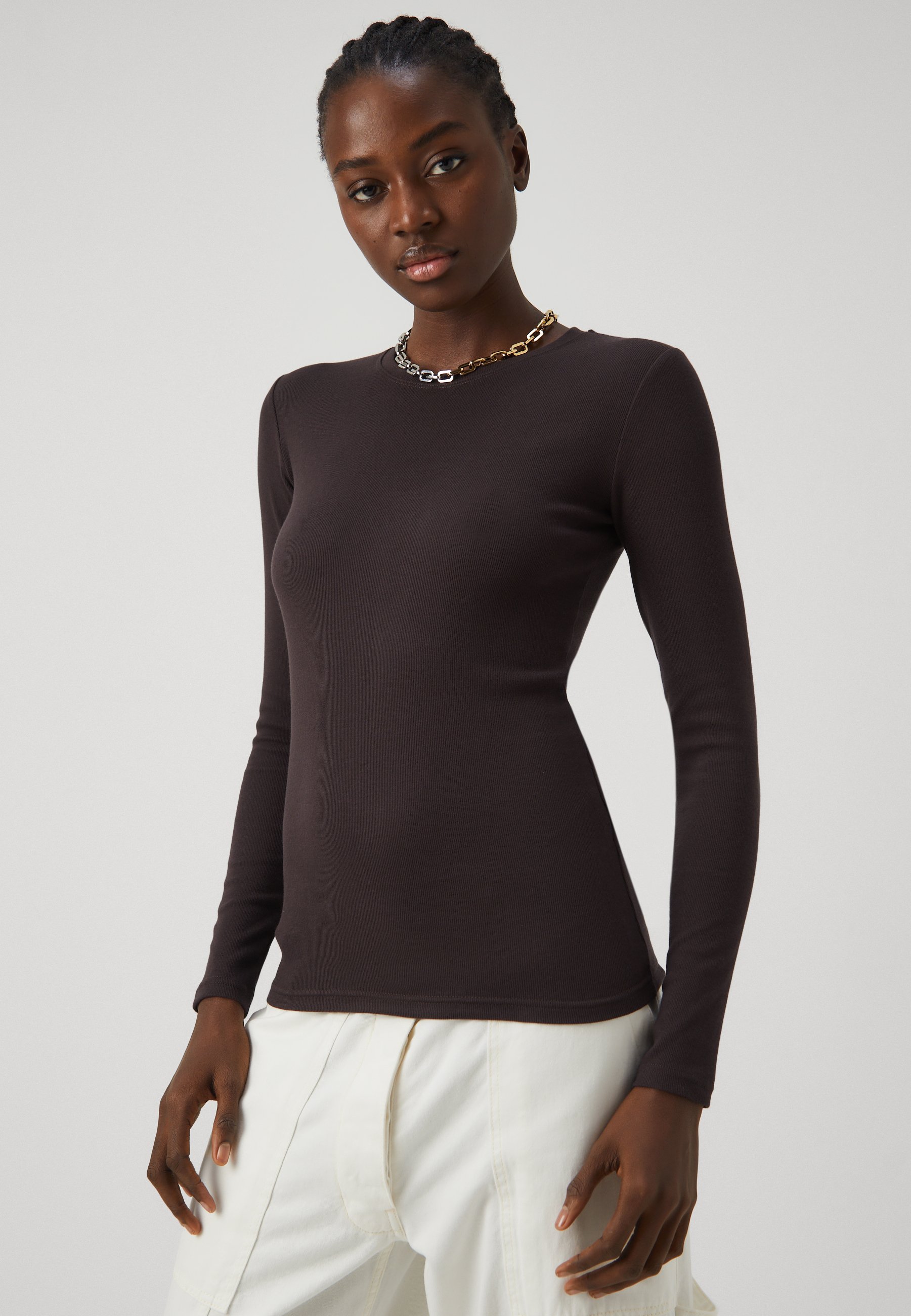 Samsøe Samsøe ALEXA - Longsleeve - mole/bruin - Zalando.nl
