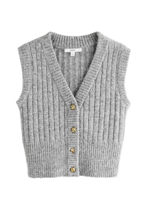 REGULAR FIT-GOLD BUTTON - Veste - grey