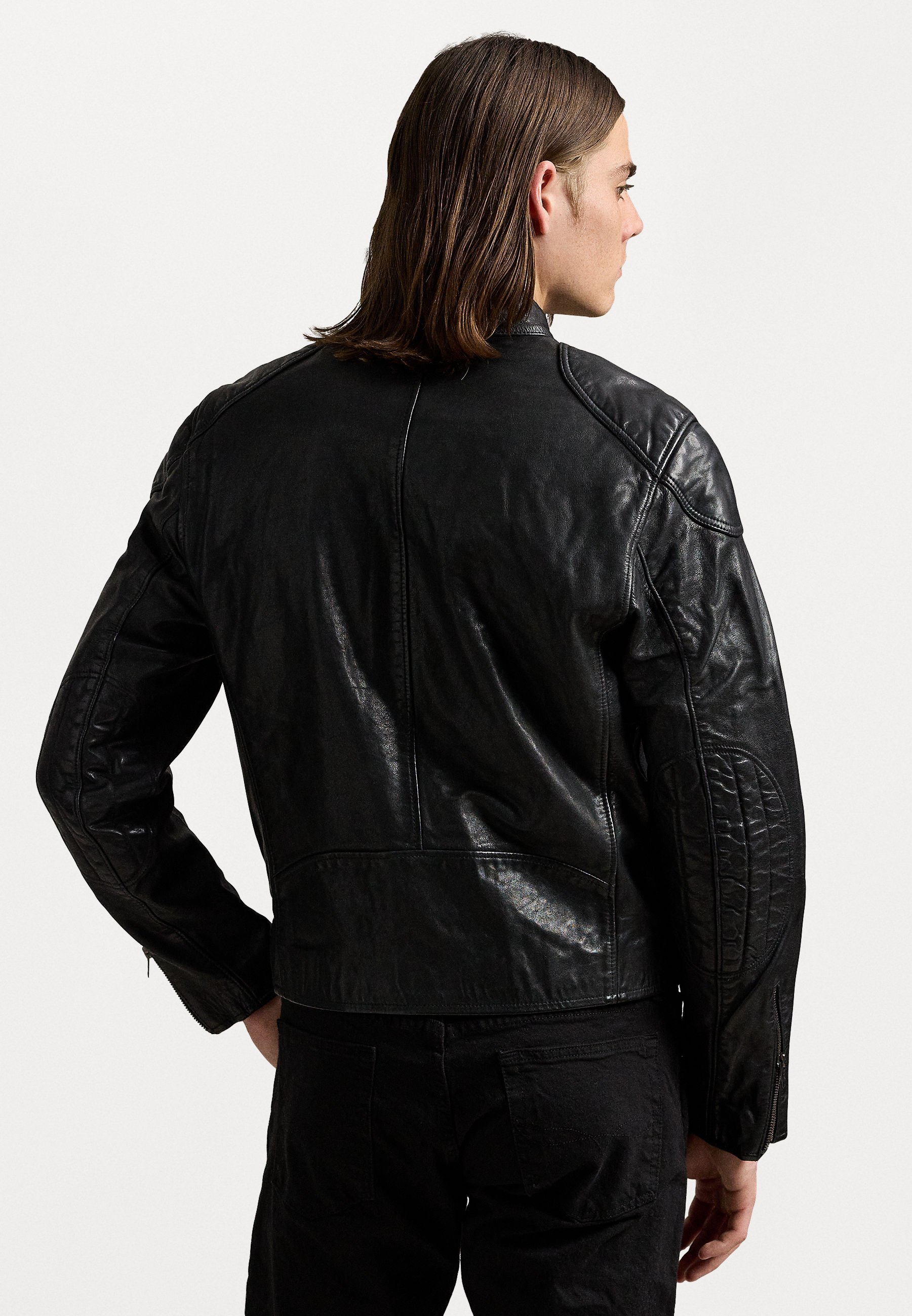 ジャケット・アウター Polo Ralph Lauren Leather Jacket Black 26613975_58463565_600.jpg