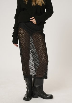 VIOLAMW - A-snit nederdel - black