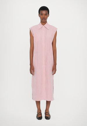Vestido camisero - white/dark red