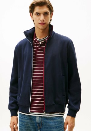 Sweater met rits - navy blue