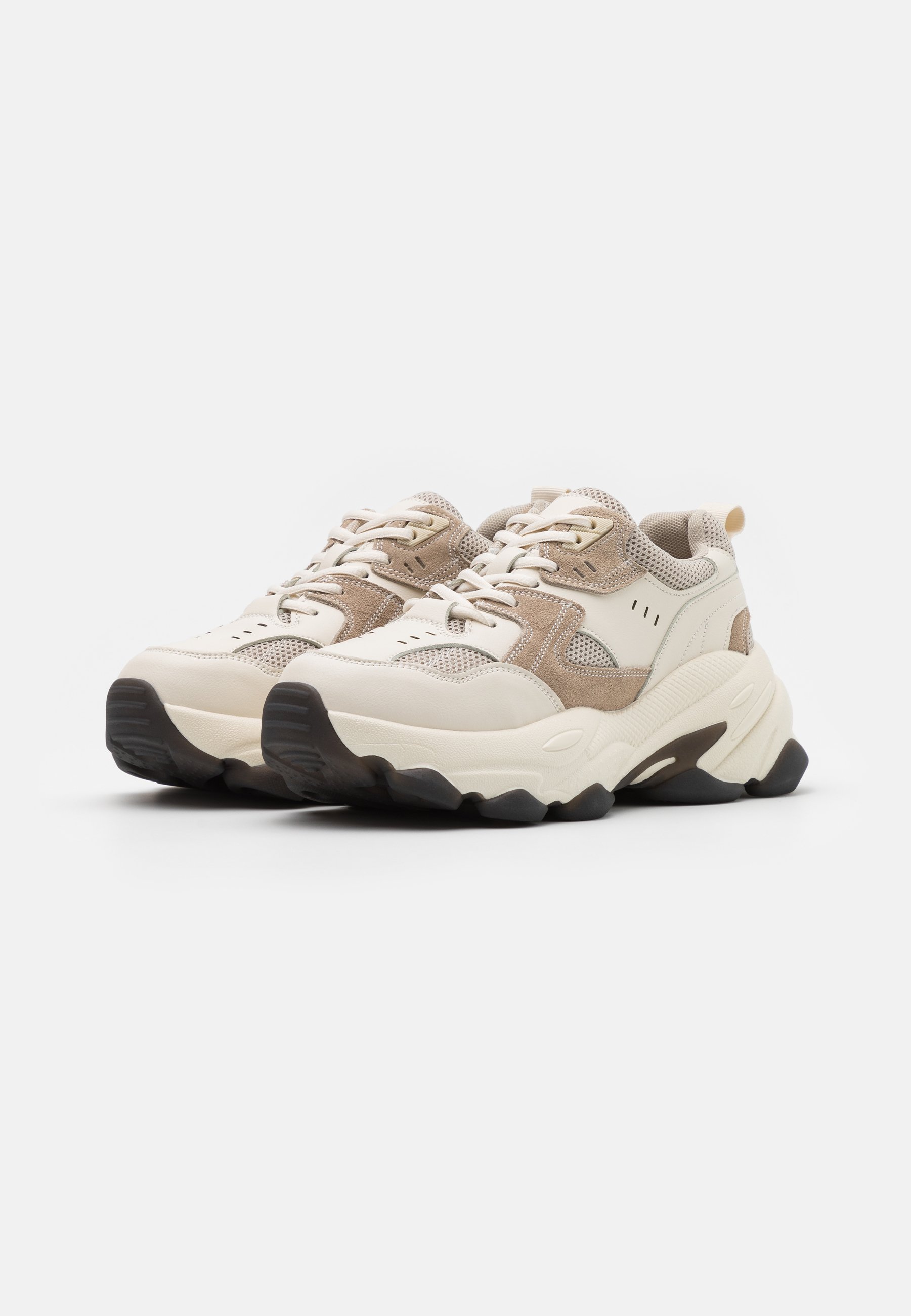 beige bubble sole trainers