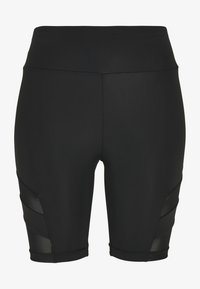 Urban Classics - HIGH WAIST TECH CYCLE  - Legingi - schwarz Miniatūras attēls 1