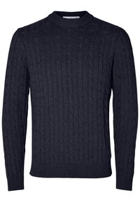 SLHRYAN STRUCTURE CREW NECK - Jumper - sky captain