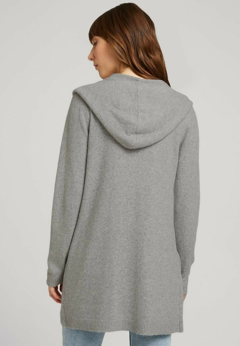 Damen Strickjacken | TOM TAILOR MIT KAPUZE Strickjacke silver grey melange/hellgrau-meliert - JY99539 Damen Strickjacken | TOM TAILOR MIT KAPUZE Strickjacke silver grey melange/hellgrau-meliert - JY99539