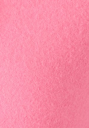 Soft pink fabric with a fuzzy, woolen texture filling the entire frame without any other objects or elements.