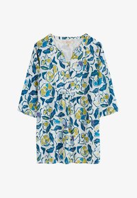 Niewybrane, blue sketchbook poppies chalk