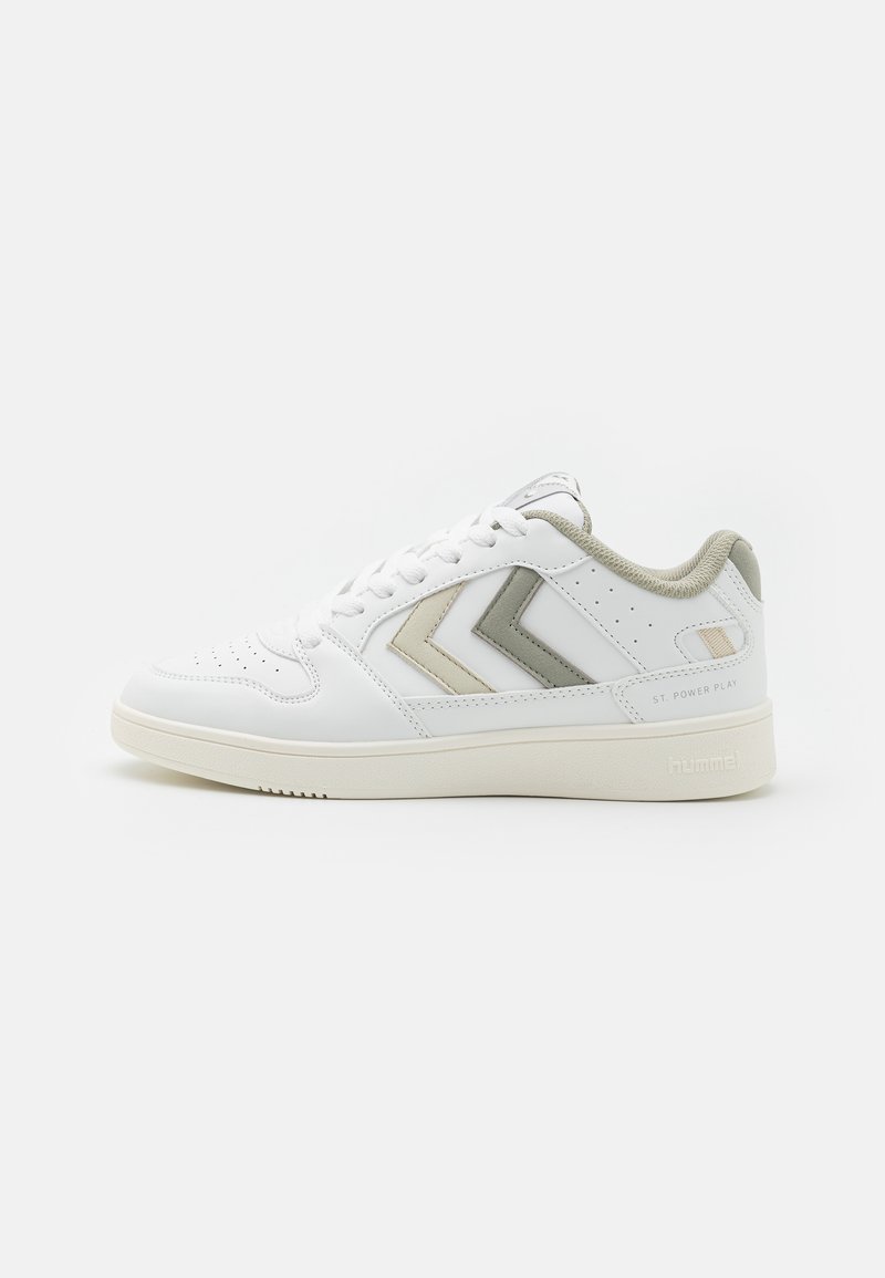 Hummel - ST POWER PLAY  - Tenisky - white/seagrass/bone white, Zvětšit