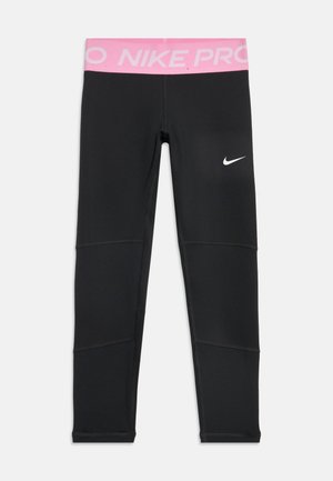 Nike Performance, UNISEX - Leggings - black/pink rise/white