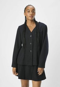 Object V-AUSSCHNITT - Blazer - dark grey melange