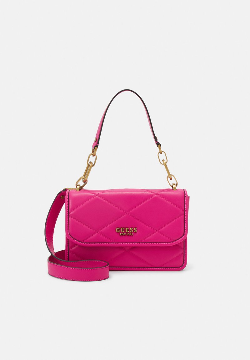 Guess CILIAN TOP HANDLE FLAP Handbag fuchsia/pink Zalando.co.uk