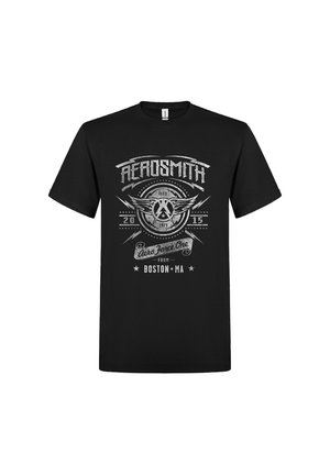 T-shirt med print - black