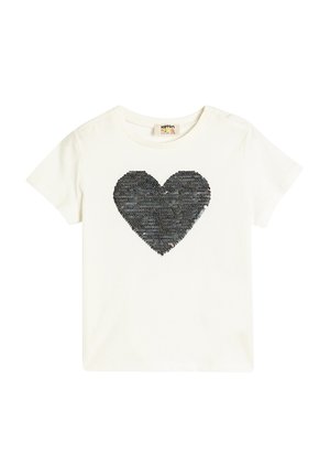 SEQUINED - Print T-shirt - beige