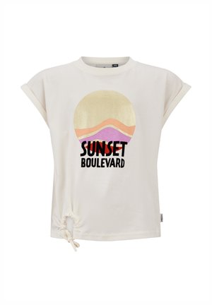 XANNE - T-shirt print - optical white