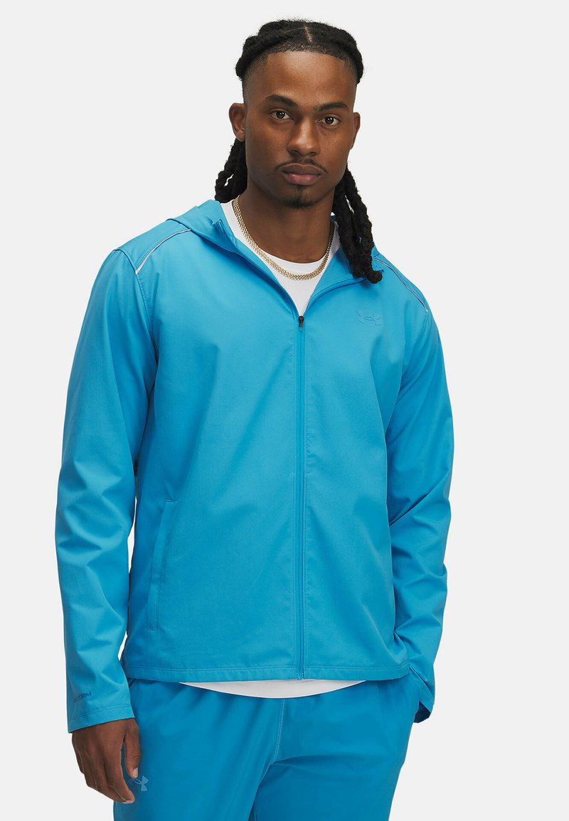 Under Armour LAUNCH Veste de running ether blue/turquoise