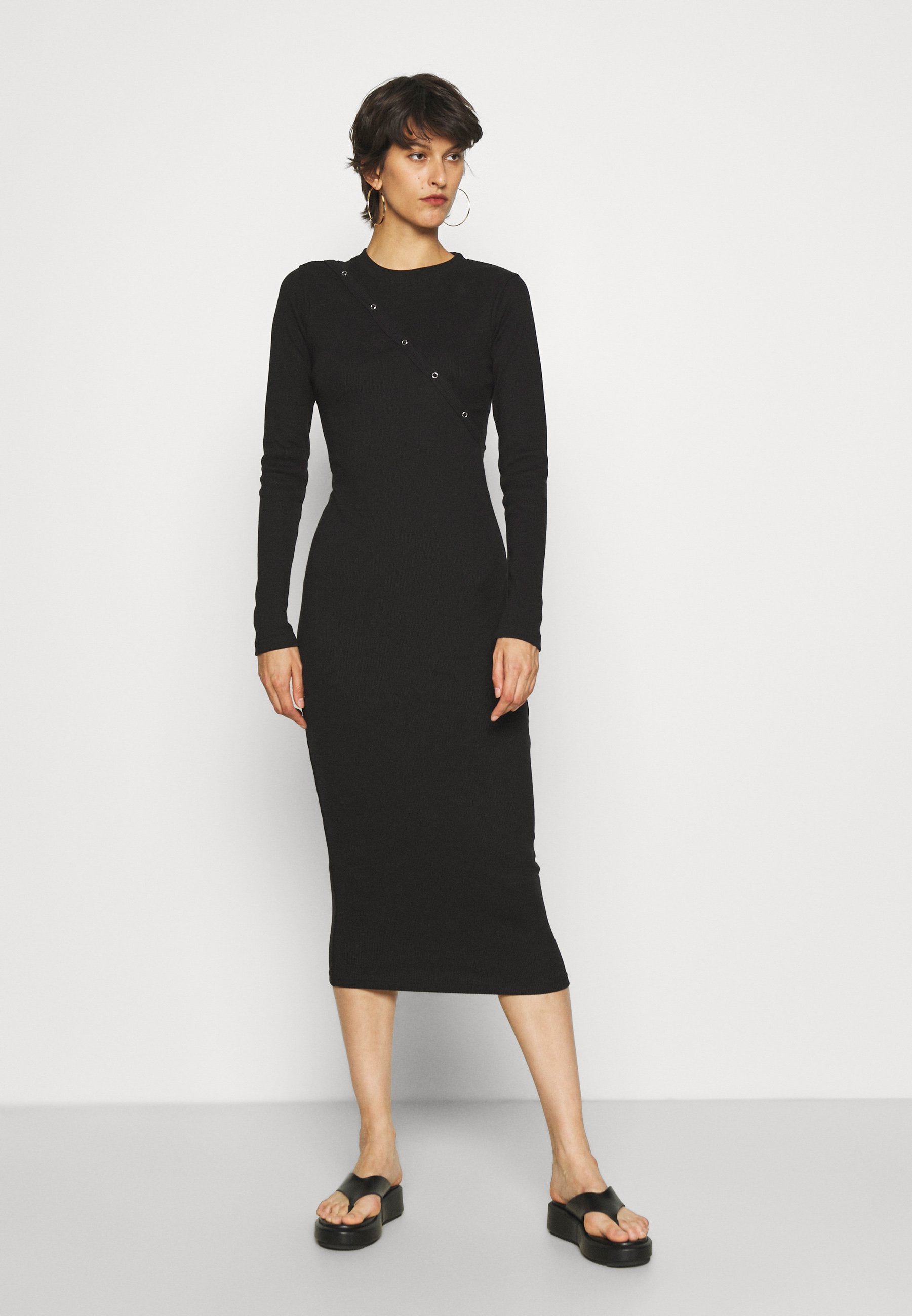 Missguided Tall POPPER FRONT MIDAXI 