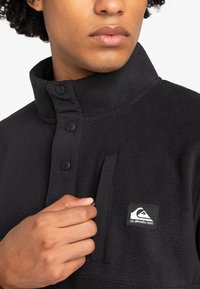 Quiksilver NO DESTINATION 2 HALF SNAP - Fleecová mikina - black