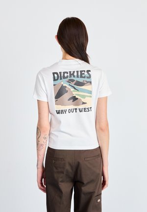EAST GLACIER TEE - T-Shirt print - white