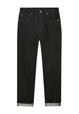 Massimo Dutti, SELVEDGE FIT JEANS - Jeans a sigaretta - black