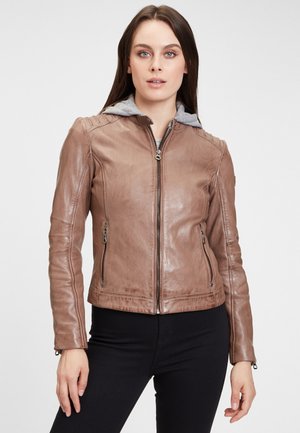 GWSALLIE - Leather jacket - taupe