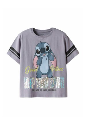 NKFDYMI STITCH BOX NOOS - T-shirt imprimé - lavender gray