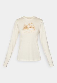 HIDDEN HAVEN™ LS TEE - Maglietta a manica lunga - chalk/treehome omblur